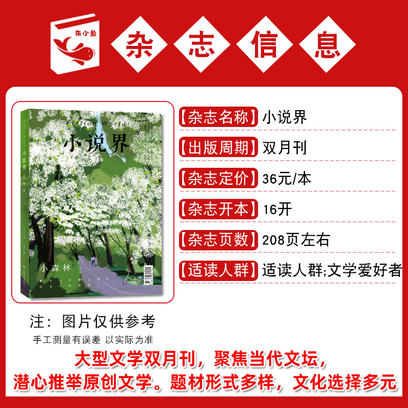 【春天大合唱】小说界杂志2024年3/4月02期双月刊（另1-3期/全年订阅/2023年1-12月1-6期）大型文学言情小说文艺青年文摘过刊单本 - 图2