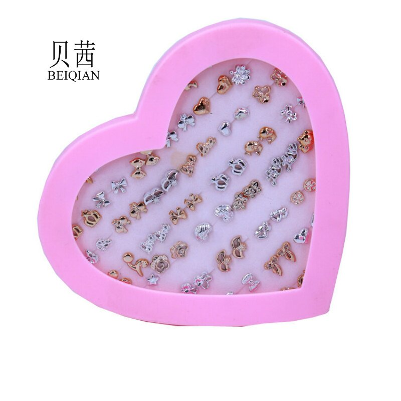 bq36对儿童洞耳环耳钉胶针盒装9.9 贝茜耳钉