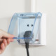 Exposed waterproof box 86 type socket open wire without punching