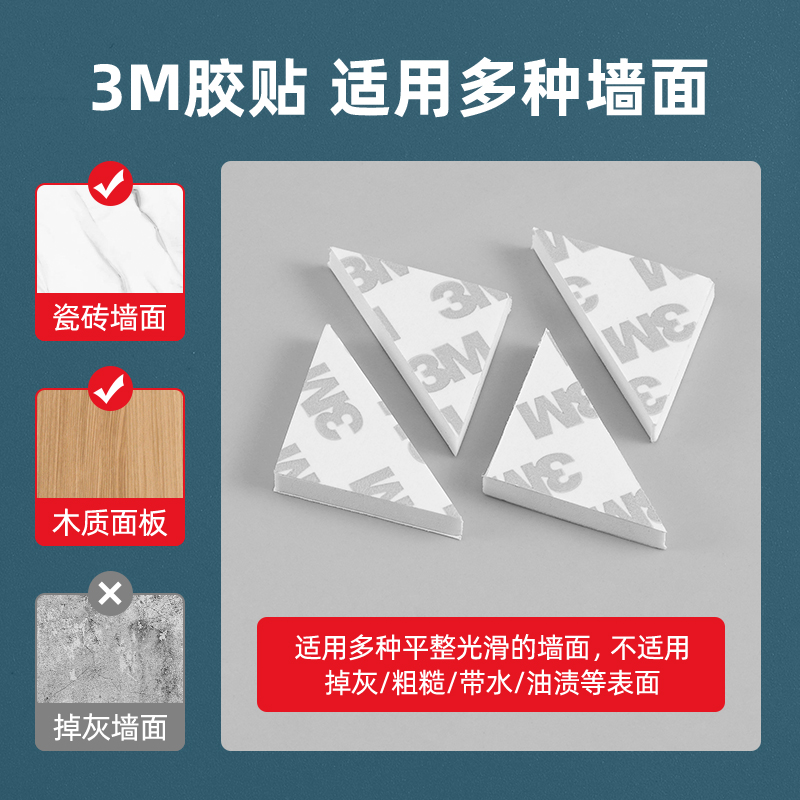 墙洞墙孔装饰盖遮丑盖水管管道遮挡贴空调口补洞神器墙体预留孔盖-图3