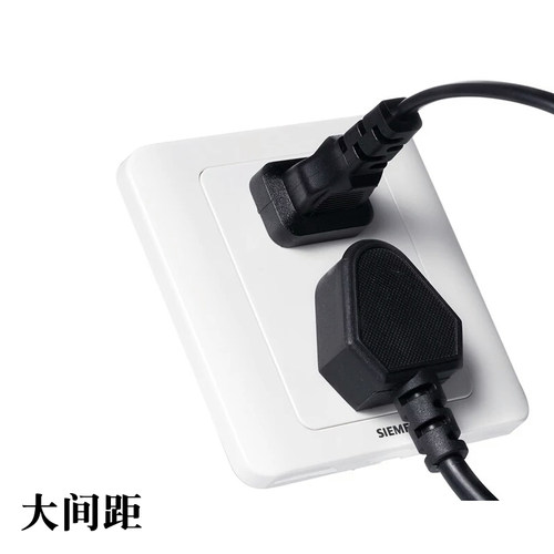西门子远景雅白五孔插座 86型10A家用墙壁二三插插座 5UB01061CC1 - 图0