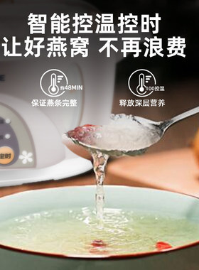 天际1L隔水炖陶瓷全自动家用煲汤