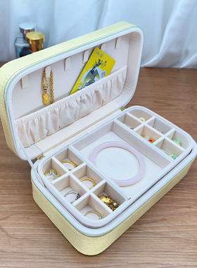 皮革项链戒指收纳盒纯手工制作