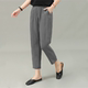 Heavyweight real cupro silk pants women's 2026 casual pants eighty-nine points slimming small carrots small feet harem pants summer