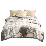 Зимнее флисовое фланелевое одеяло, увеличенная толщина