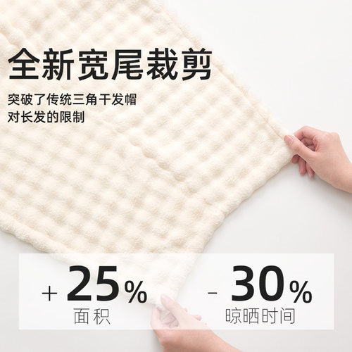 毛毛雨干发帽超强吸水速干2026新款女成人免吹包头发毛巾洗头浴帽 - 图2