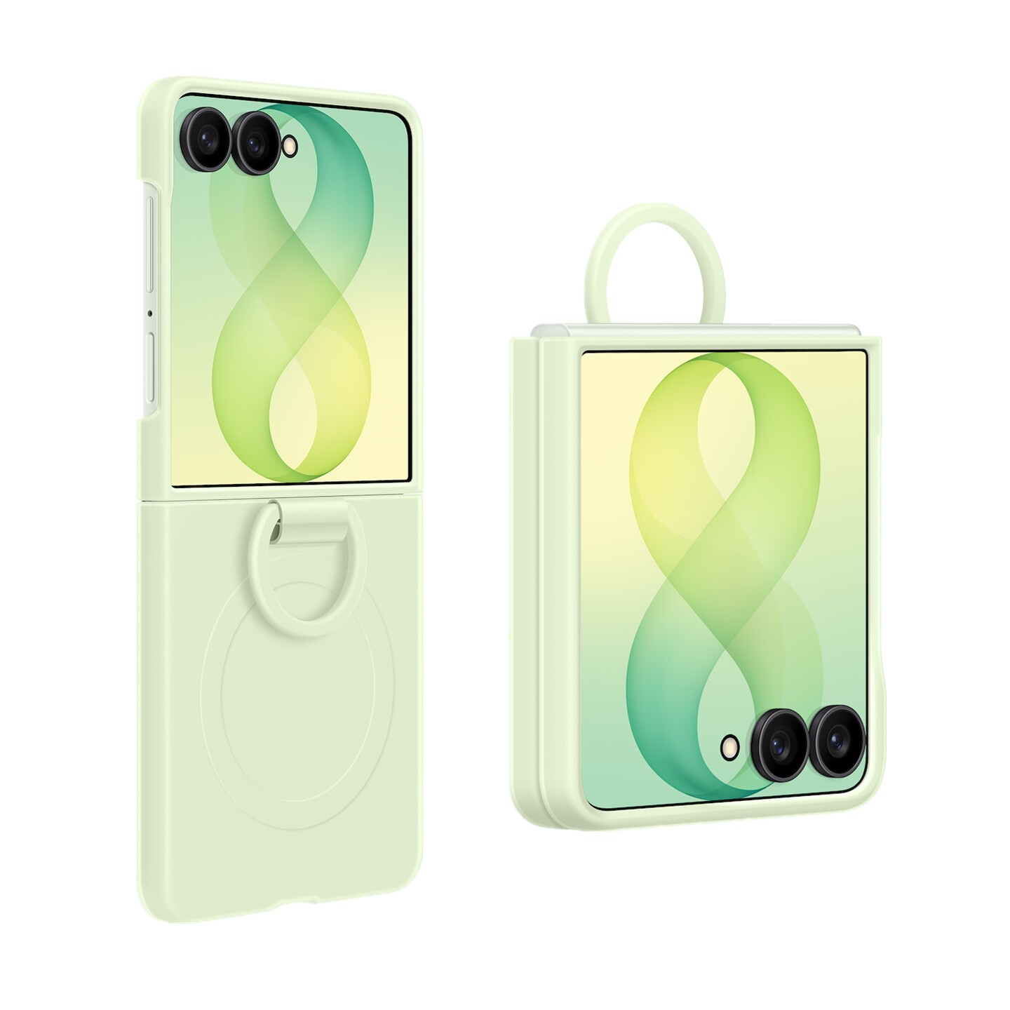 Samsung ZFlip8 Magnetic Ring Anti-fall Case