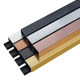 Black titanium U-shaped groove background wall ceiling decorative lines