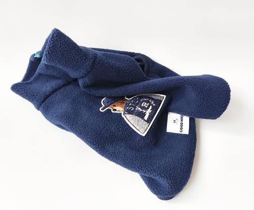 GOODNIGHT晚安法斗巴哥恶霸宠物衣服保暖摇粒绒高领外套法斗衣服 - 图0