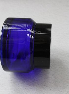 蓝色斜肩玻璃瓶20克30ml50克装分装瓶面霜空瓶膏体瓶小样瓶面膜瓶