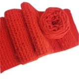 Мягкий плетеный шарф ручной работы, клубок пряжи, крючок для вязания, тапочки, «сделай сам»