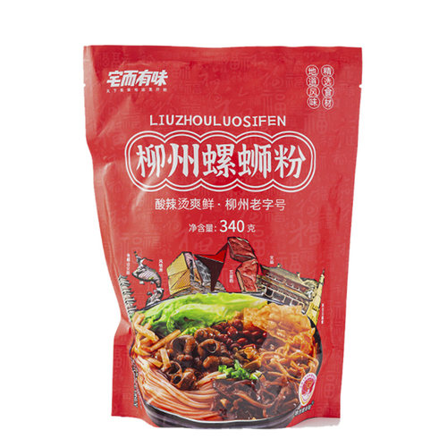 宅而有味螺蛳粉广西柳州大份量340g*5原味袋装正宗酸辣粉螺丝粉 - 图3