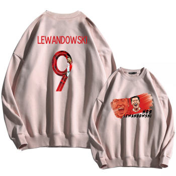 Levan No 9 ກິລາບານເຕະແຂນຍາວ sweatshirt ຄໍມົນສໍາລັບຜູ້ຊາຍແລະແມ່ຍິງອາເມລິກາ casual loose printed clothes pullover