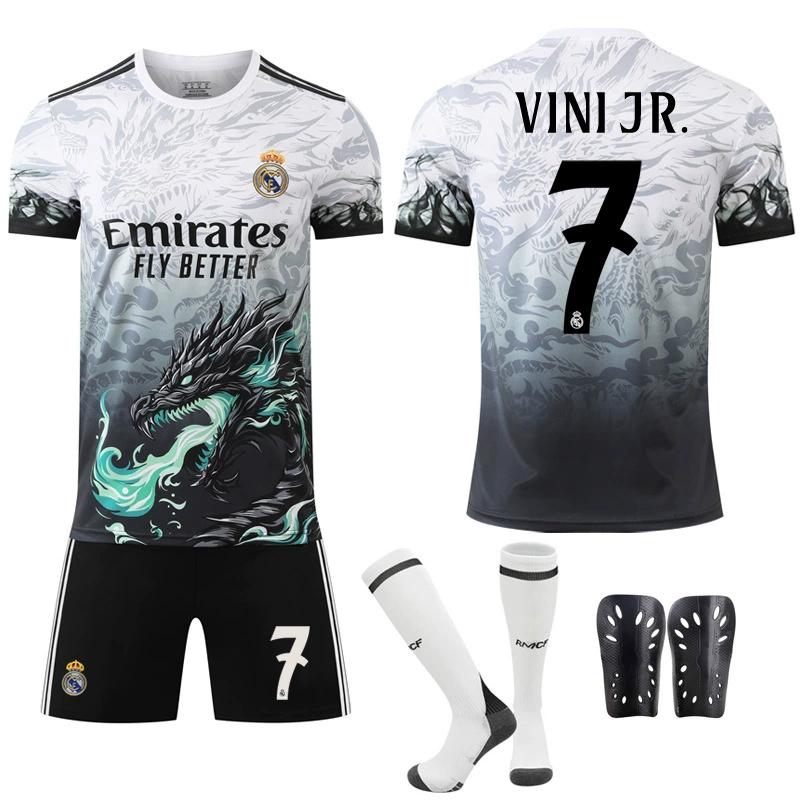 2425皇马青龙纹纪念版球衣9号姆巴佩7维尼修斯C罗贝林厄姆足球服 - 图1