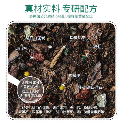 虹越花彩师月季专用土玫瑰营养土养花通用泥炭种植土月季花专用肥 - 图0