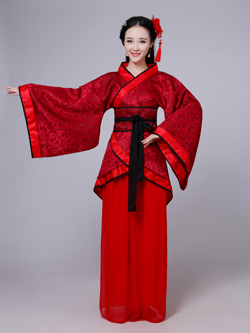 蜜糖依恋旗舰店古装女唐装汉服正规双绕曲裾表演服写真仙女襦裙成人礼演出服服装1