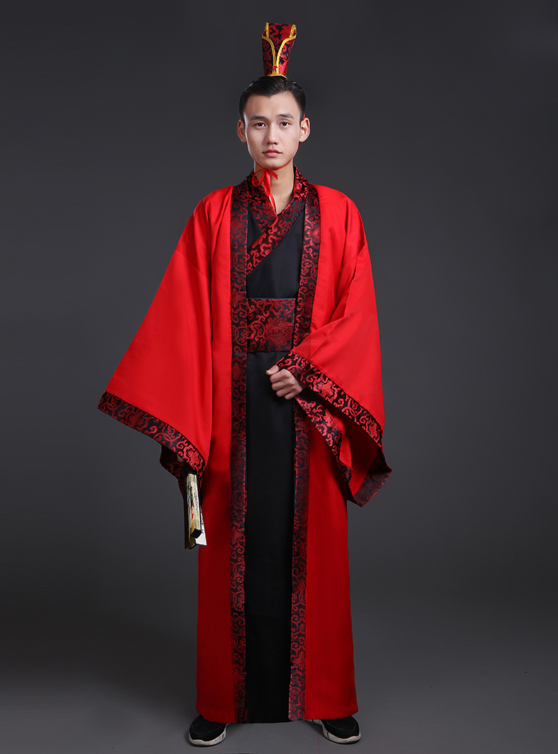 蜜糖依恋旗舰店新款古装汉服男大氅服饰直锯汉代贵族古代公子大臣侠客影视演出服3