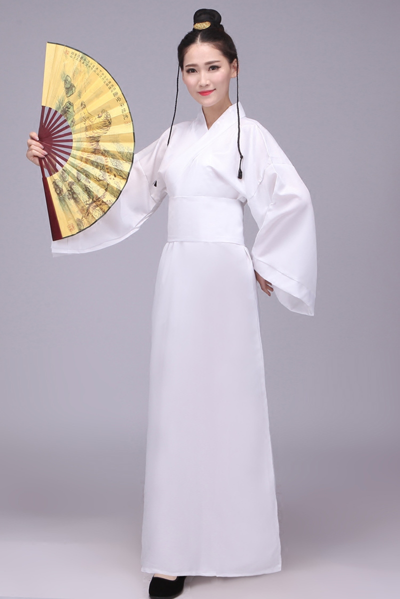 蜜糖依恋旗舰店古装汉服直裾深衣书生深衣男侠客服装 书生装才子服 古代学生装3