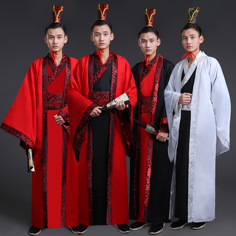 蜜糖依恋旗舰店新款古装汉服男大氅服饰直锯汉代贵族古代公子大臣侠客影视演出服0