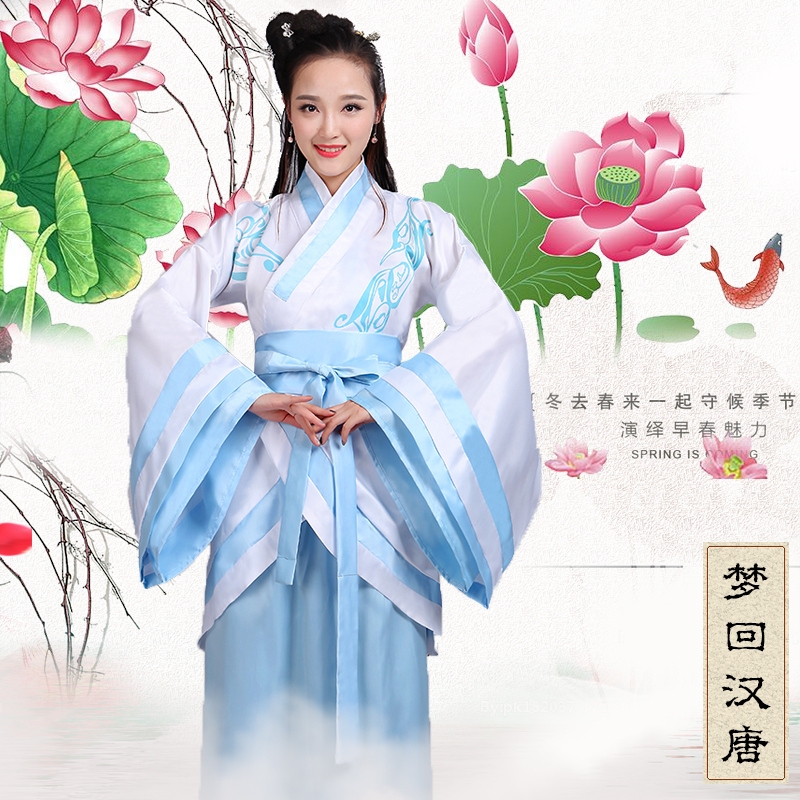 蜜糖依恋旗舰店古装服装仙女唐朝古代汉服演出服古典舞蹈襦裙夏公主贵妃唐装女装3