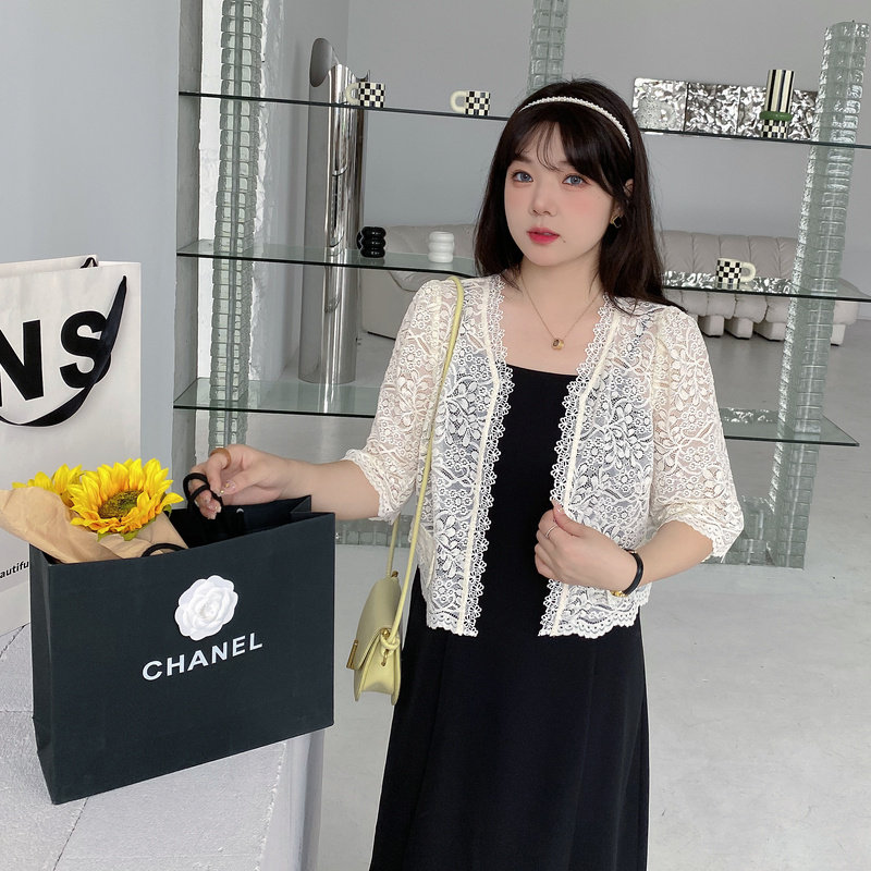 采多宝大码女装外搭2022夏季开衫 caidoble采多宝蔡大码女装