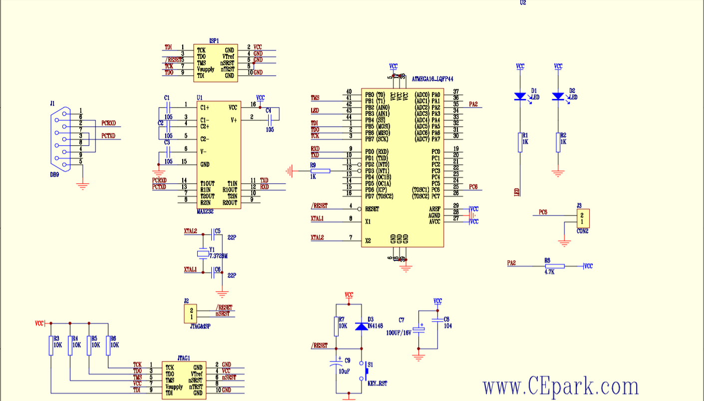 超值avr单片机开发学习板配套 avr jtag仿真器兼容jtagice送资料-图0