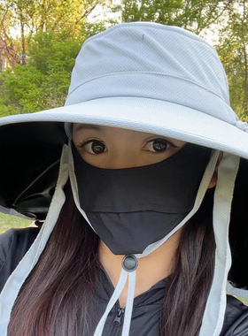 户外大檐美妖阁渔夫帽女夏防晒
