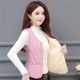 2025新款秋冬羽绒棉马甲女加绒保暖背心短款中老年坎肩修身内胆