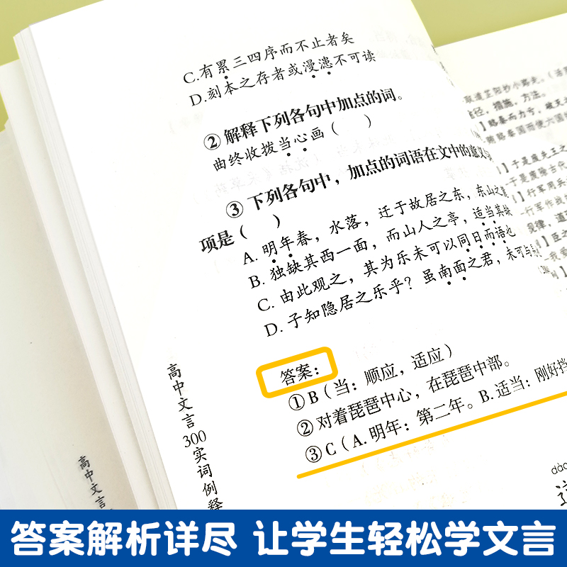 新版高中文言300实词例释 秦振良 收入新高考试题高中文言文助读全解译注及赏析一本通完全解读注音高中语文上海古籍出版社 - 图3