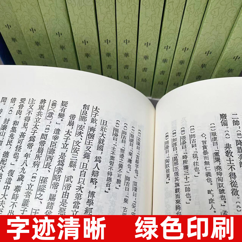 汉书全套12册繁体竖排平装点校本注释 中华书局正版二十四史繁体竖排系列 汉书全本(汉)班固著(唐)颜师古注中国古代纪传体历史书籍 - 图1