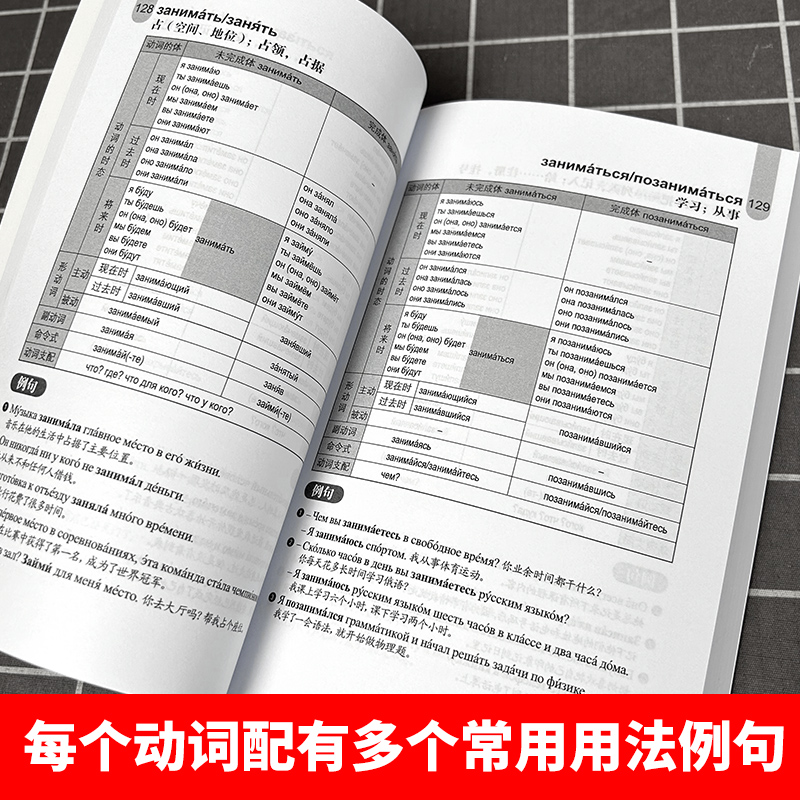 俄语常用动词词典 贾长龙 俄语动词 俄语词汇 大学俄语动词 俄语学习书籍 俄语字典俄语词典 俄语工具书零基础自学俄语bi备 - 图2