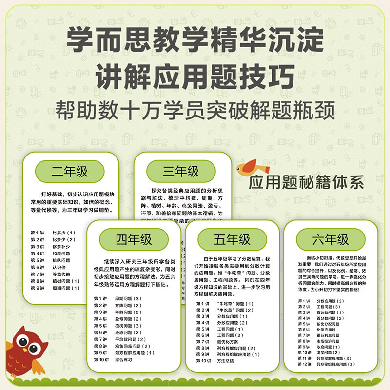 学而思秘籍小学数学应用题专项突破练习册二三四五六年级上册下册23456奥数思维强化训练应用题大全天天练教材书籍课外辅导书