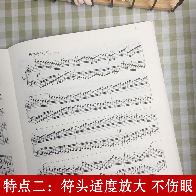正版 大符头 车尔尼钢琴快速练习曲299韦丹文大字符版经典名曲曲谱教材初学入门曲集基础教程书籍手指技巧练习书中央音乐教材,淘宝优惠券,粉丝福利购,淘宝优惠卷