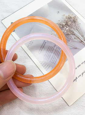 古风汉服树脂叮当镯手镯中国风超仙细手镯古装日常百搭镯子女