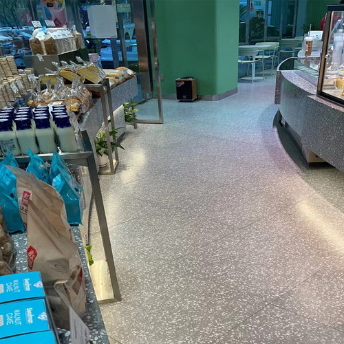 灰色水磨石瓷砖600X600仿古砖餐厅商铺地砖客厅800X800防滑地板砖 - 图2