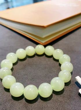 福瑞祥  超值推荐  天然和田手串手链  单珠尺寸约12mm   特价