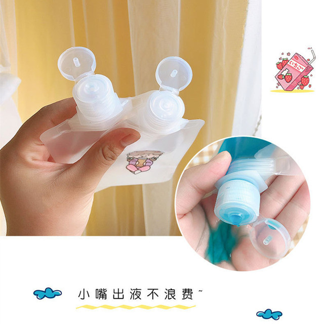 Travel packaging bag cosmetics lotion shower gel shampoo sample portable small facial cleanser disposable bottle