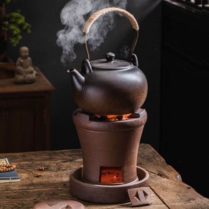 煮茶小茶炉小号木炭炉复古陶壶养生壶迷你家用围炉烧水壶明火户外,淘宝优惠券,粉丝福利购,淘宝优惠卷