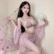 Sexy pure exotic princess retro lace strap bra lingerie suit couple date uniform sunny qqny