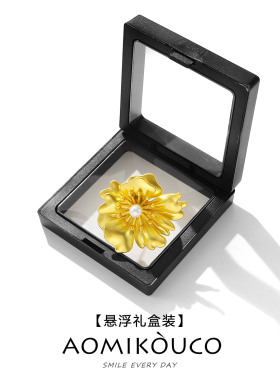 高级感小香风金属珍珠花朵胸针女