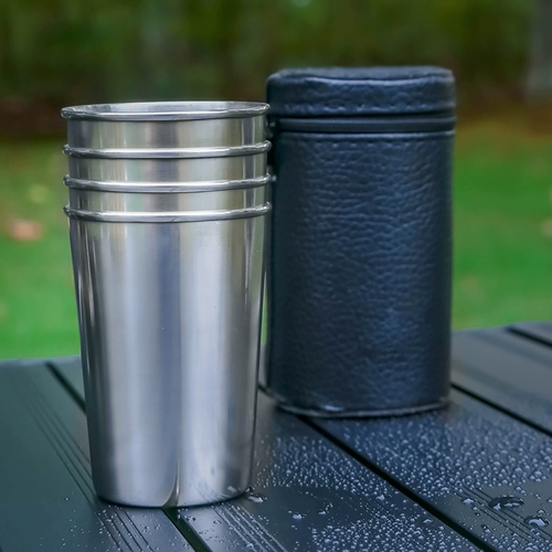 Дорожное складное портативное телескопическое снаряжение из нержавеющей стали для кемпинга, комплект