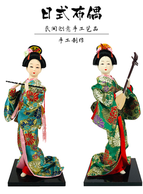 艺妓和服日料餐厅居酒屋装饰人偶