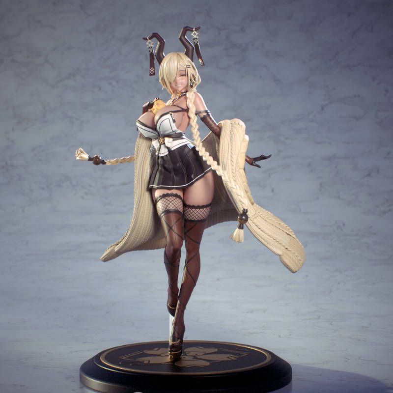 3D打印模型STL格式文件人物手办实物二次元游戏碧蓝航线-鳂尾张 - 图0