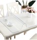 European style table mat transparent dining table coffee table mat waterproof and environmentally friendly