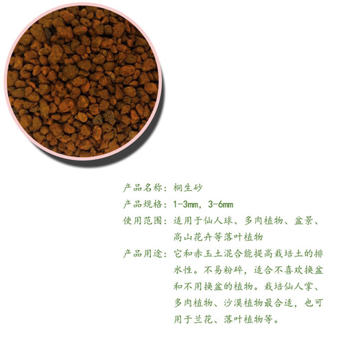 进口桐生砂整包多肉颗粒土兰花营养土保水透气盆景铺面赤玉鹿沼土 - 图1