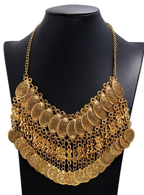 欧美宫廷复古合金时尚夸张项链