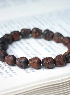 沉香木雕刻十八罗汉佛珠