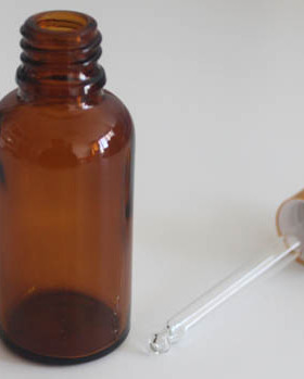 茶色滴管精油化妆分装瓶