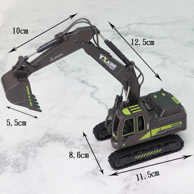 大号等比例挖掘机模型烘焙蛋糕装饰推土车压路工程车塔吊路牌插件 - 图1