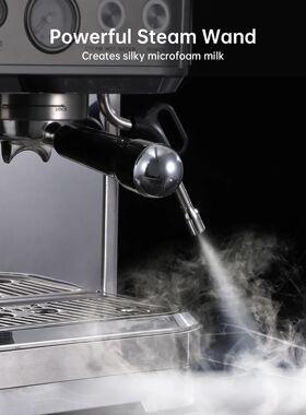 Espresso Machine with Grinder, Stainless Steel 15 Bar Coffee